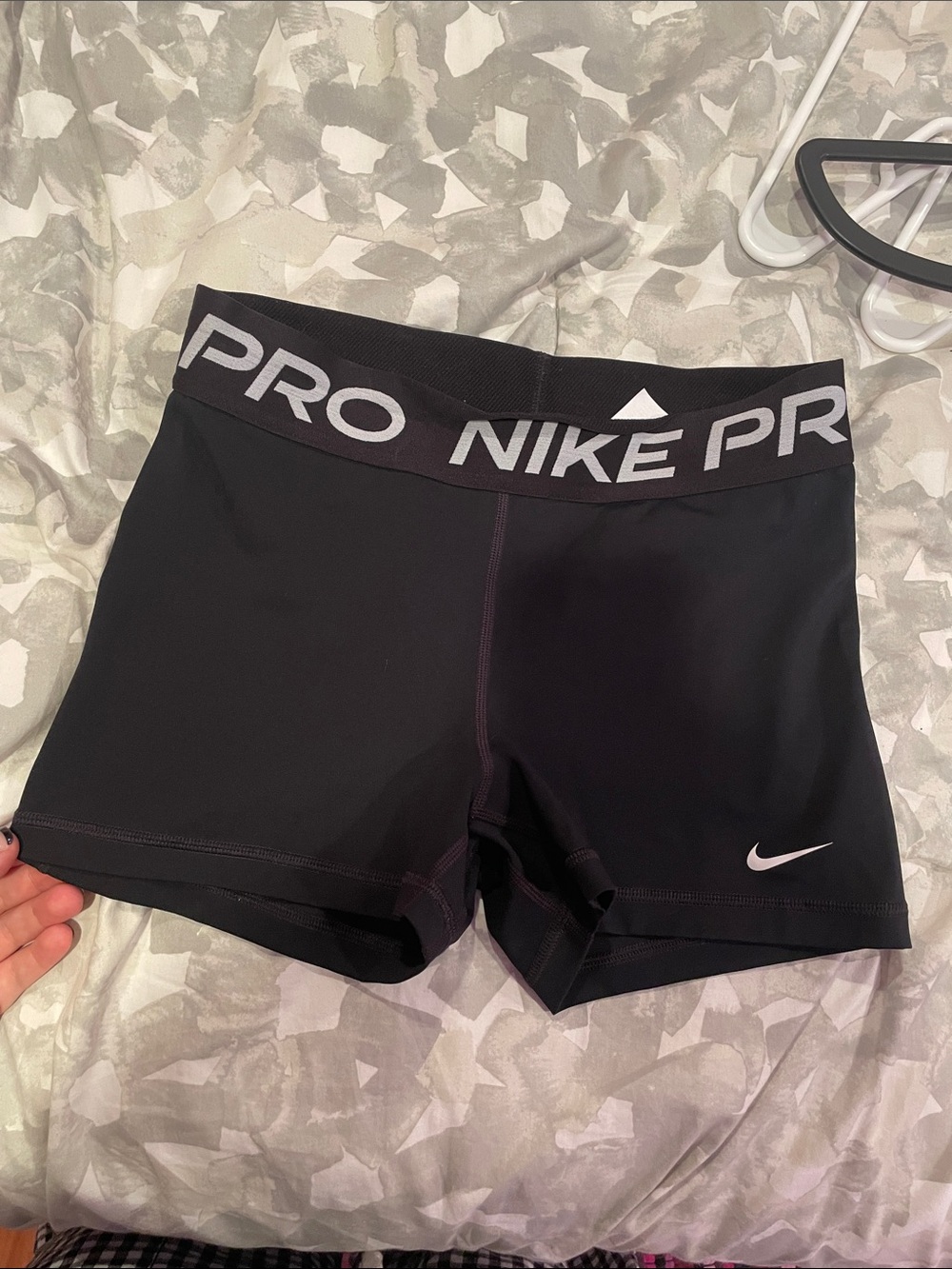 Nike Black Pro Women's Bike Shorts with Logo Waistband